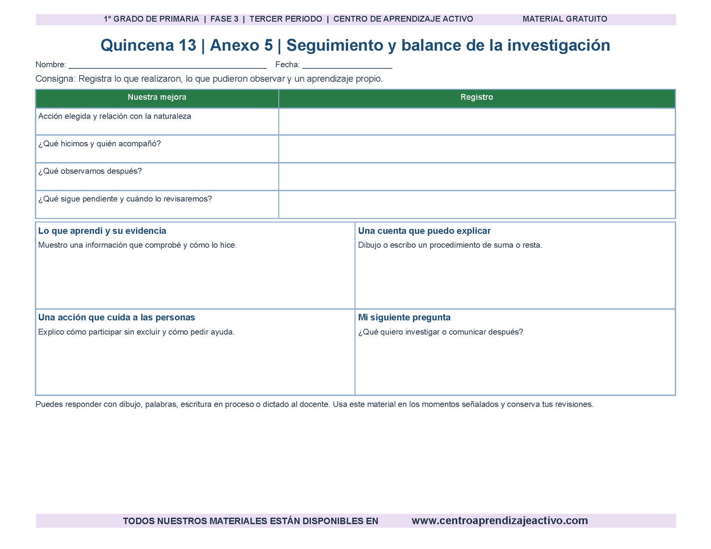 PLANEACIÓN 1° Primaria Tercer Periodo (Abr, May, Jun, Jul) en 🎁PDF