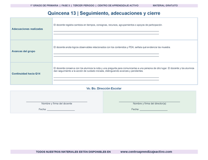 PLANEACIÓN 1° Primaria Tercer Periodo (Abr, May, Jun, Jul) en 🎁PDF