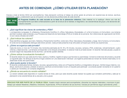 PLANEACIÓN 1° Primaria Tercer Periodo (Abr, May, Jun, Jul) ✏️Editable en Word