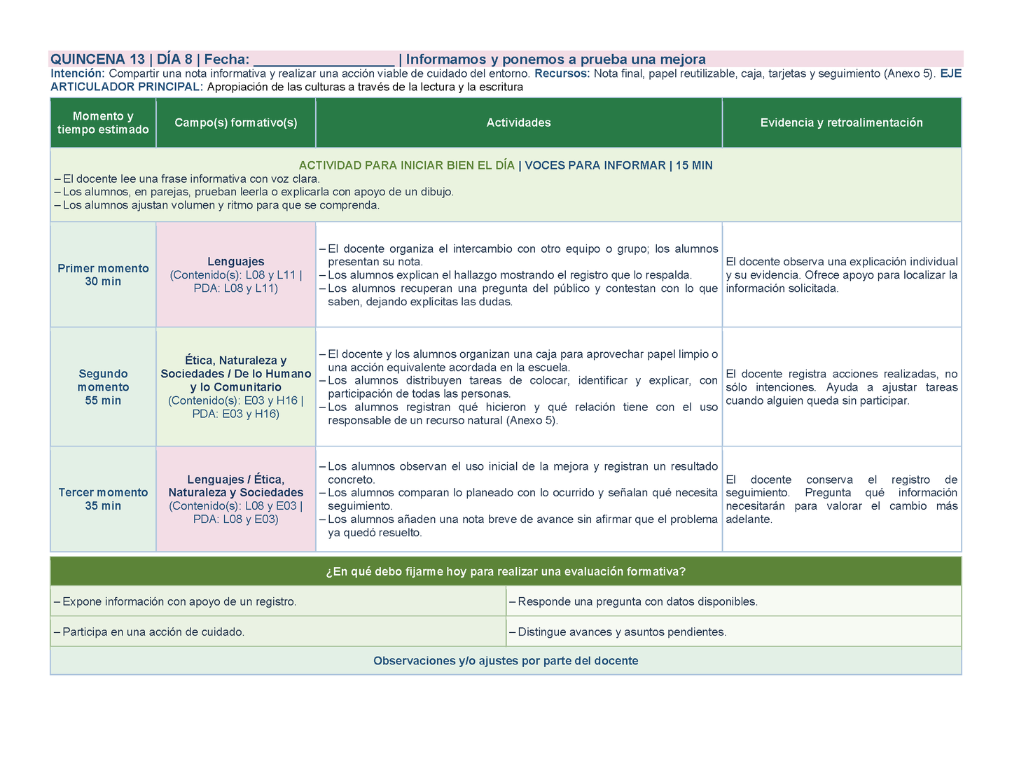 PLANEACIÓN 1° Primaria Tercer Periodo (Abr, May, Jun, Jul) ✏️Editable en Word