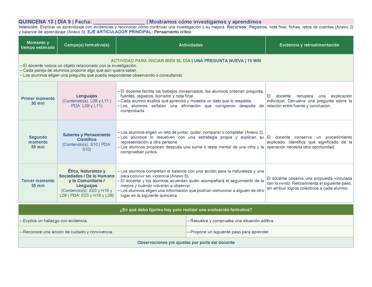 PLANEACIÓN 1° Primaria Tercer Periodo (Abr, May, Jun, Jul) ✏️Editable en Word