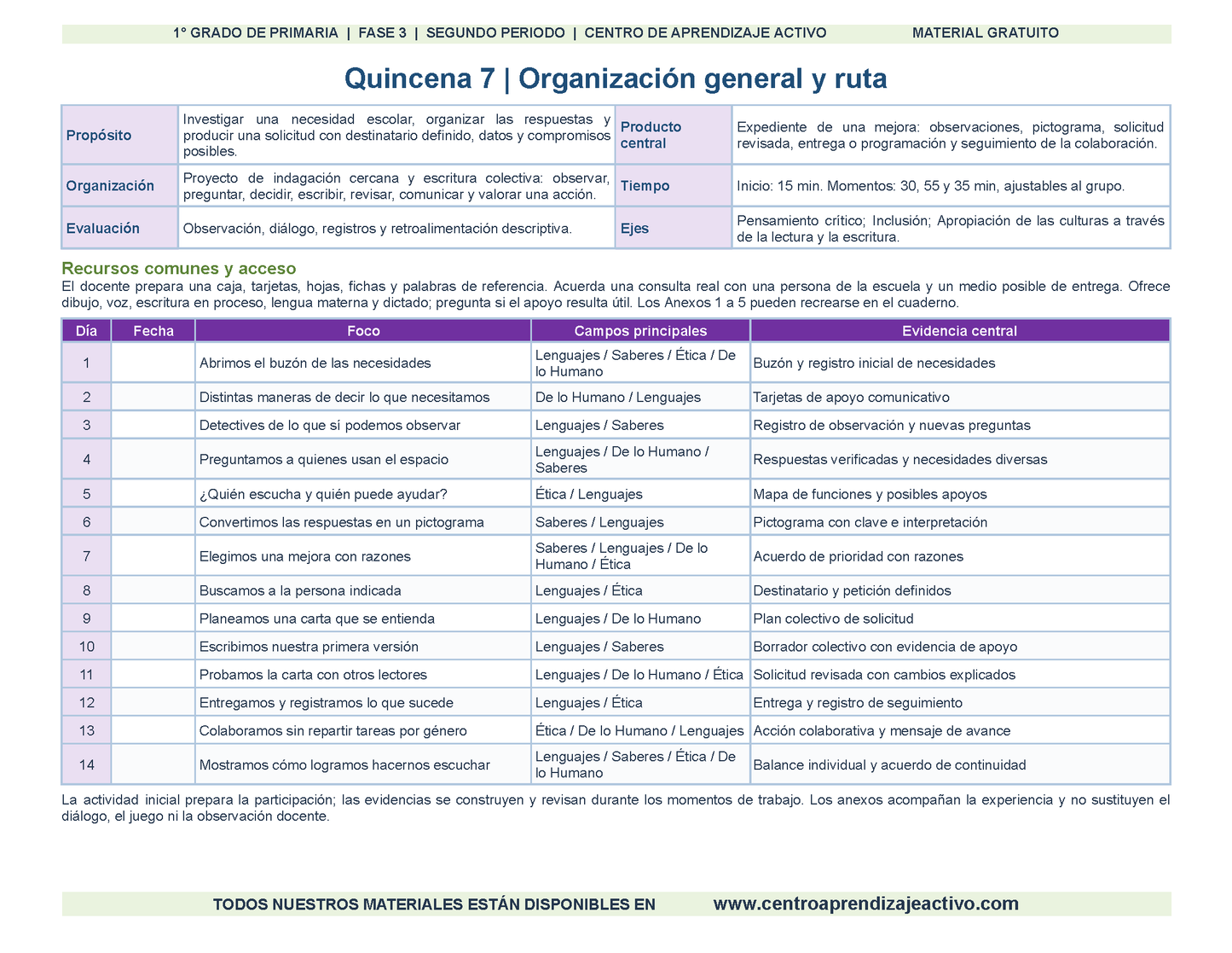 PLANEACIÓN 1° Primaria Segundo Periodo (Dic, Ene, Feb, Mar) en 🎁pdf