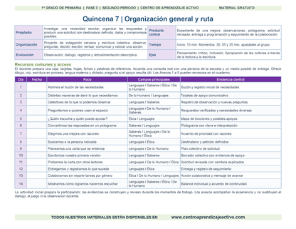PLANEACIÓN 1° Primaria Segundo Periodo (Dic, Ene, Feb, Mar) en 🎁pdf