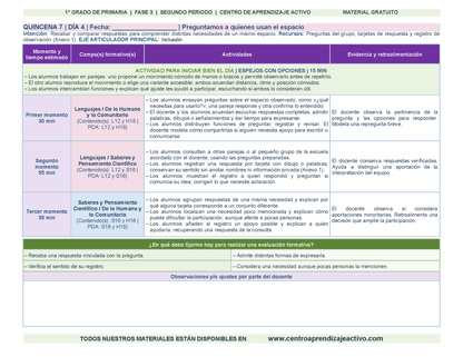 PLANEACIÓN 1° Primaria Segundo Periodo (Dic, Ene, Feb, Mar) en 🎁pdf
