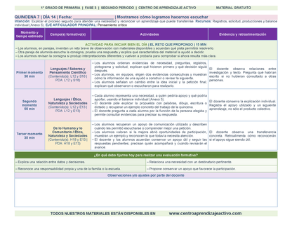 PLANEACIÓN 1° Primaria Segundo Periodo (Dic, Ene, Feb, Mar) en 🎁pdf