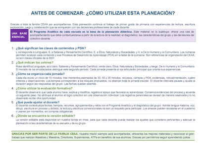 PLANEACIÓN 1° Primaria Segundo Periodo (Dic, Ene, Feb, Mar) ✏️Editable en Word