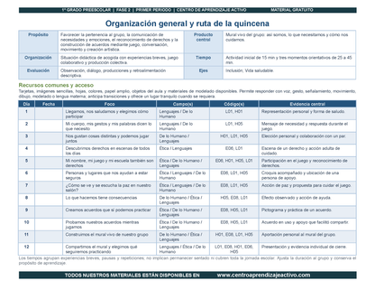 PLANEACIÓN 1° ⭐Preescolar Primer Periodo (Sep, Oct, Nov) en 🎁PDF