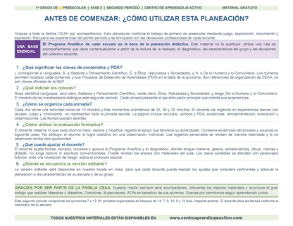 PLANEACIÓN 1° ⭐Preescolar Segundo Periodo (Dic, Ene, Feb, Mar) en 🎁PDF