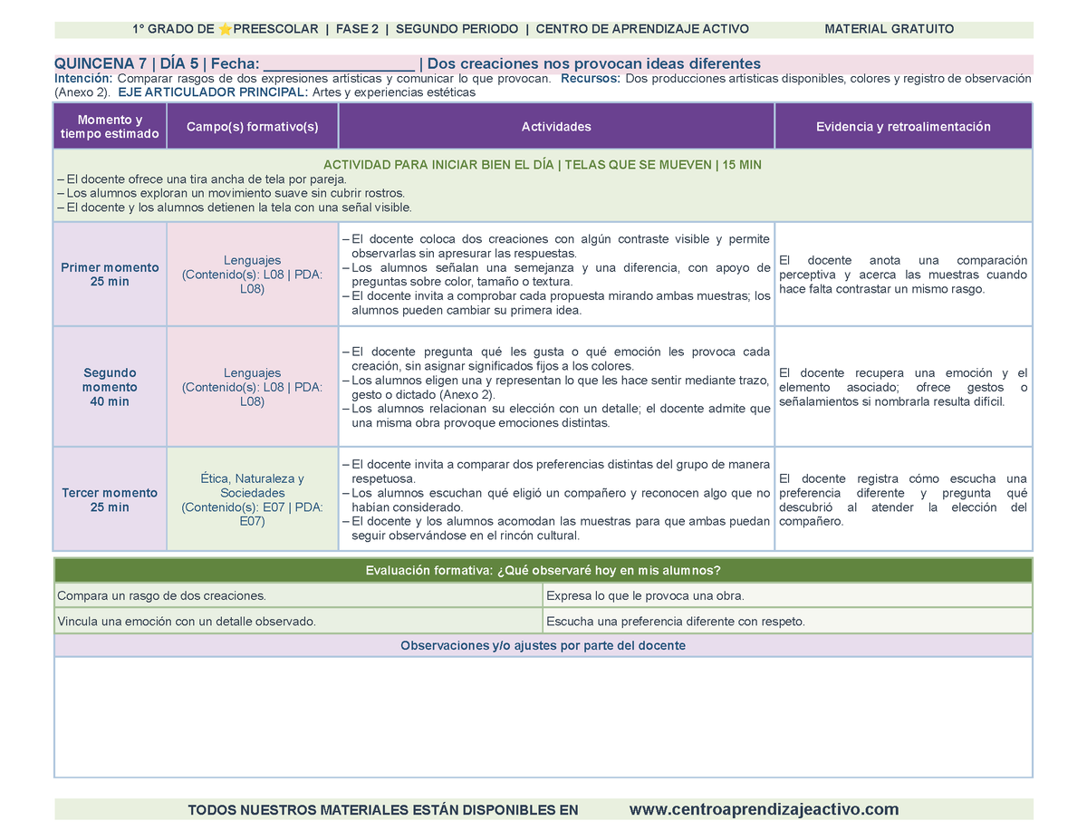 PLANEACIÓN 1° ⭐Preescolar Segundo Periodo (Dic, Ene, Feb, Mar) en 🎁PDF