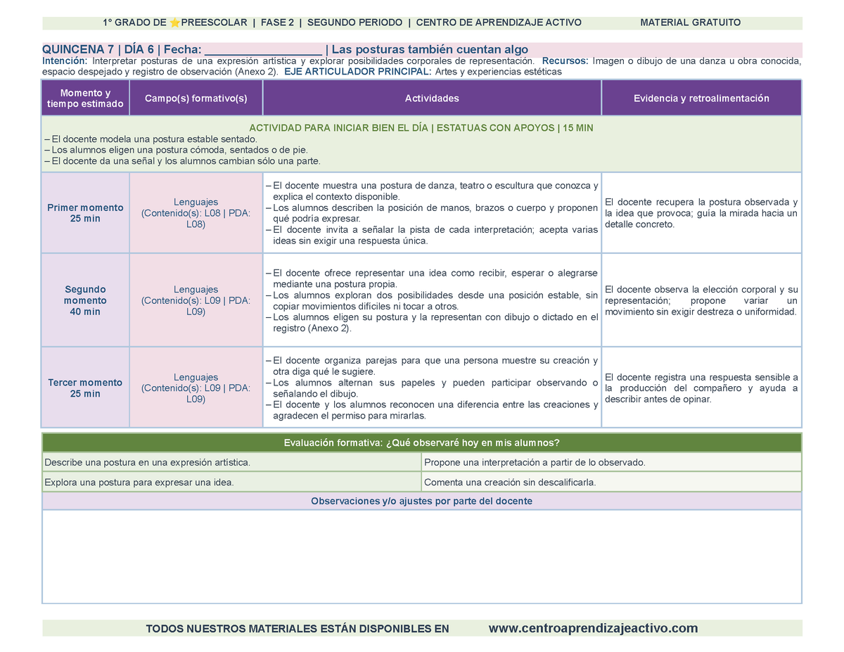 PLANEACIÓN 1° ⭐Preescolar Segundo Periodo (Dic, Ene, Feb, Mar) en 🎁PDF