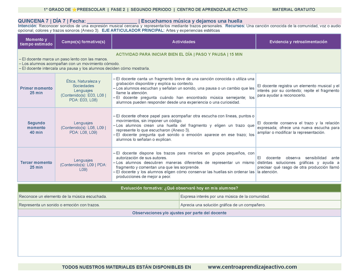 PLANEACIÓN 1° ⭐Preescolar Segundo Periodo (Dic, Ene, Feb, Mar) en 🎁PDF