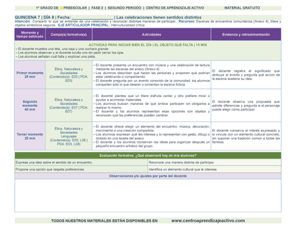 PLANEACIÓN 1° ⭐Preescolar Segundo Periodo (Dic, Ene, Feb, Mar) en 🎁PDF