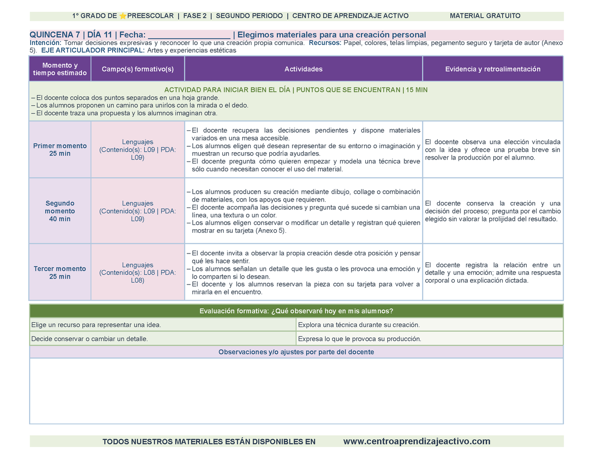 PLANEACIÓN 1° ⭐Preescolar Segundo Periodo (Dic, Ene, Feb, Mar) en 🎁PDF