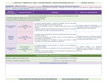 PLANEACIÓN 1° ⭐Preescolar Segundo Periodo (Dic, Ene, Feb, Mar) en 🎁PDF
