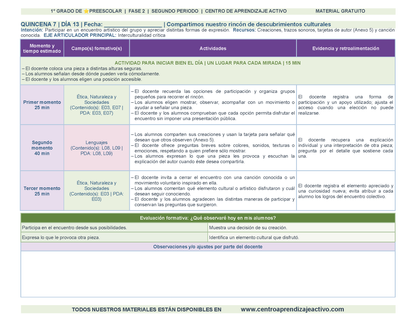 PLANEACIÓN 1° ⭐Preescolar Segundo Periodo (Dic, Ene, Feb, Mar) en 🎁PDF