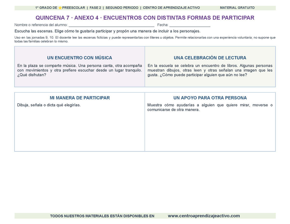 PLANEACIÓN 1° ⭐Preescolar Segundo Periodo (Dic, Ene, Feb, Mar) en 🎁PDF
