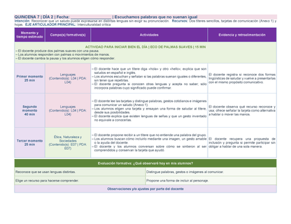 PLANEACIÓN 1° ⭐Preescolar Segundo Periodo (Dic, Ene, Feb, Mar) ✏️Editable en Word