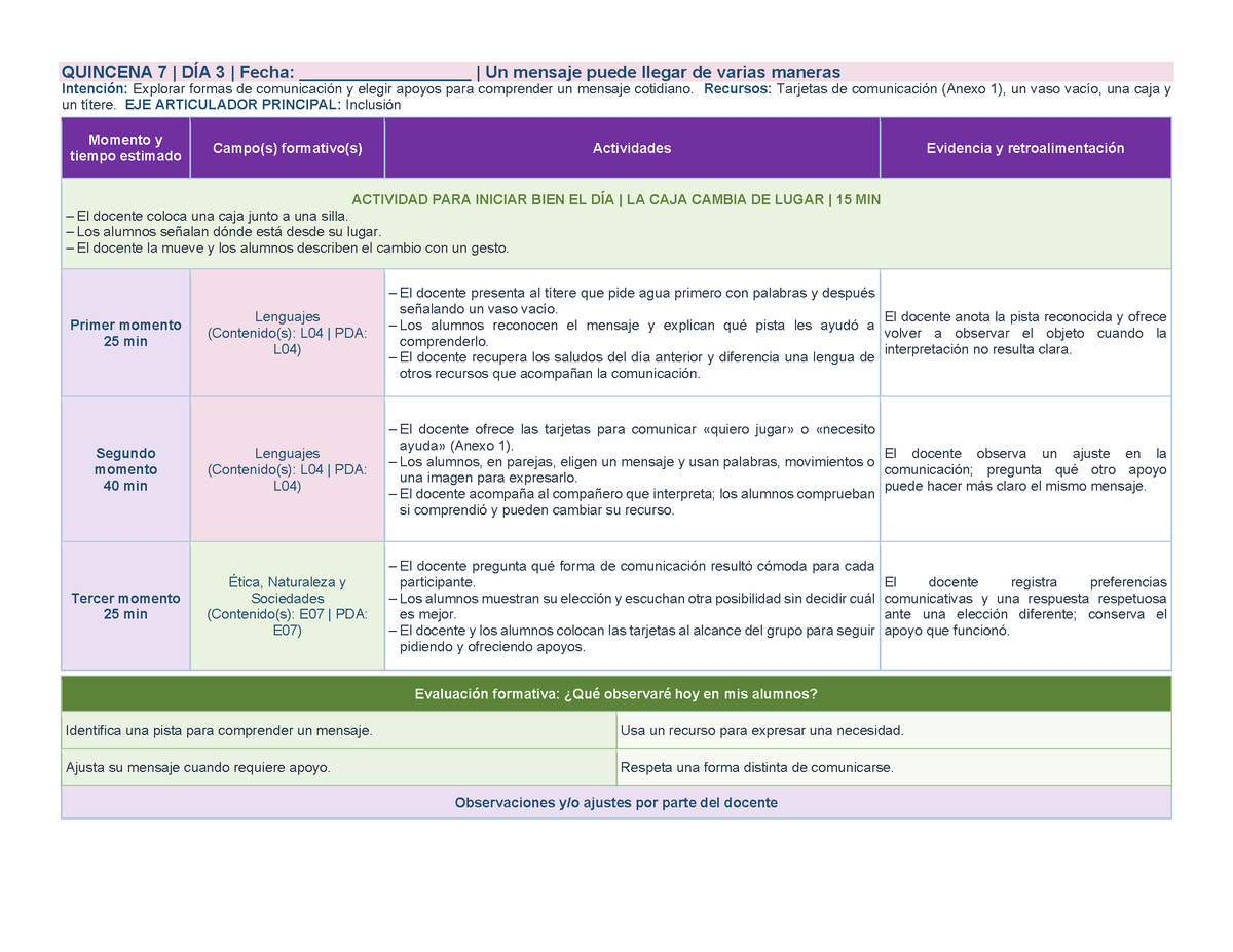PLANEACIÓN 1° ⭐Preescolar Segundo Periodo (Dic, Ene, Feb, Mar) ✏️Editable en Word