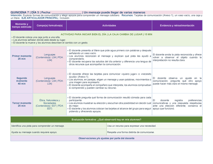 PLANEACIÓN 1° ⭐Preescolar Segundo Periodo (Dic, Ene, Feb, Mar) ✏️Editable en Word