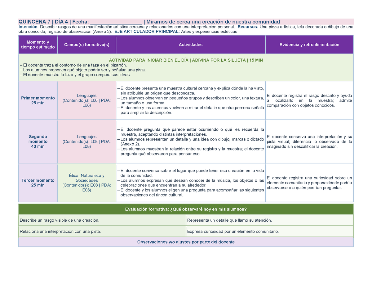 PLANEACIÓN 1° ⭐Preescolar Segundo Periodo (Dic, Ene, Feb, Mar) ✏️Editable en Word