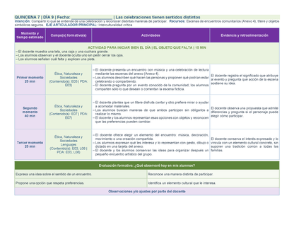 PLANEACIÓN 1° ⭐Preescolar Segundo Periodo (Dic, Ene, Feb, Mar) ✏️Editable en Word