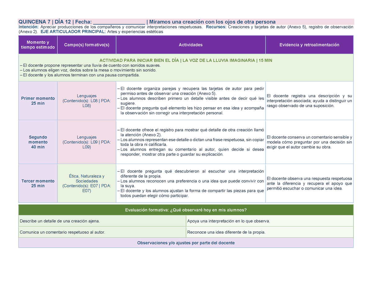 PLANEACIÓN 1° ⭐Preescolar Segundo Periodo (Dic, Ene, Feb, Mar) ✏️Editable en Word