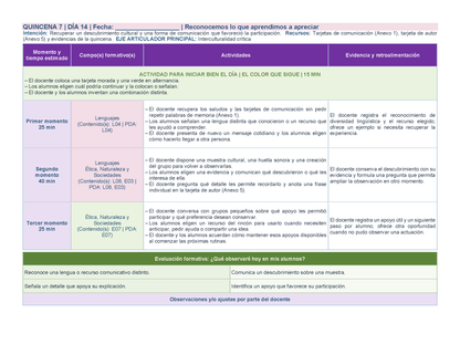 PLANEACIÓN 1° ⭐Preescolar Segundo Periodo (Dic, Ene, Feb, Mar) ✏️Editable en Word
