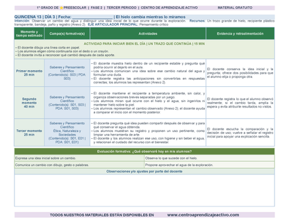 PLANEACIÓN 1° ⭐Preescolar Tercer Periodo (Abr, May, Jun, Jul) en 🎁PDF
