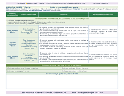 PLANEACIÓN 1° ⭐Preescolar Tercer Periodo (Abr, May, Jun, Jul) en 🎁PDF