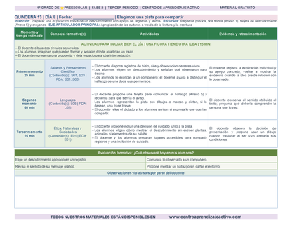 PLANEACIÓN 1° ⭐Preescolar Tercer Periodo (Abr, May, Jun, Jul) en 🎁PDF