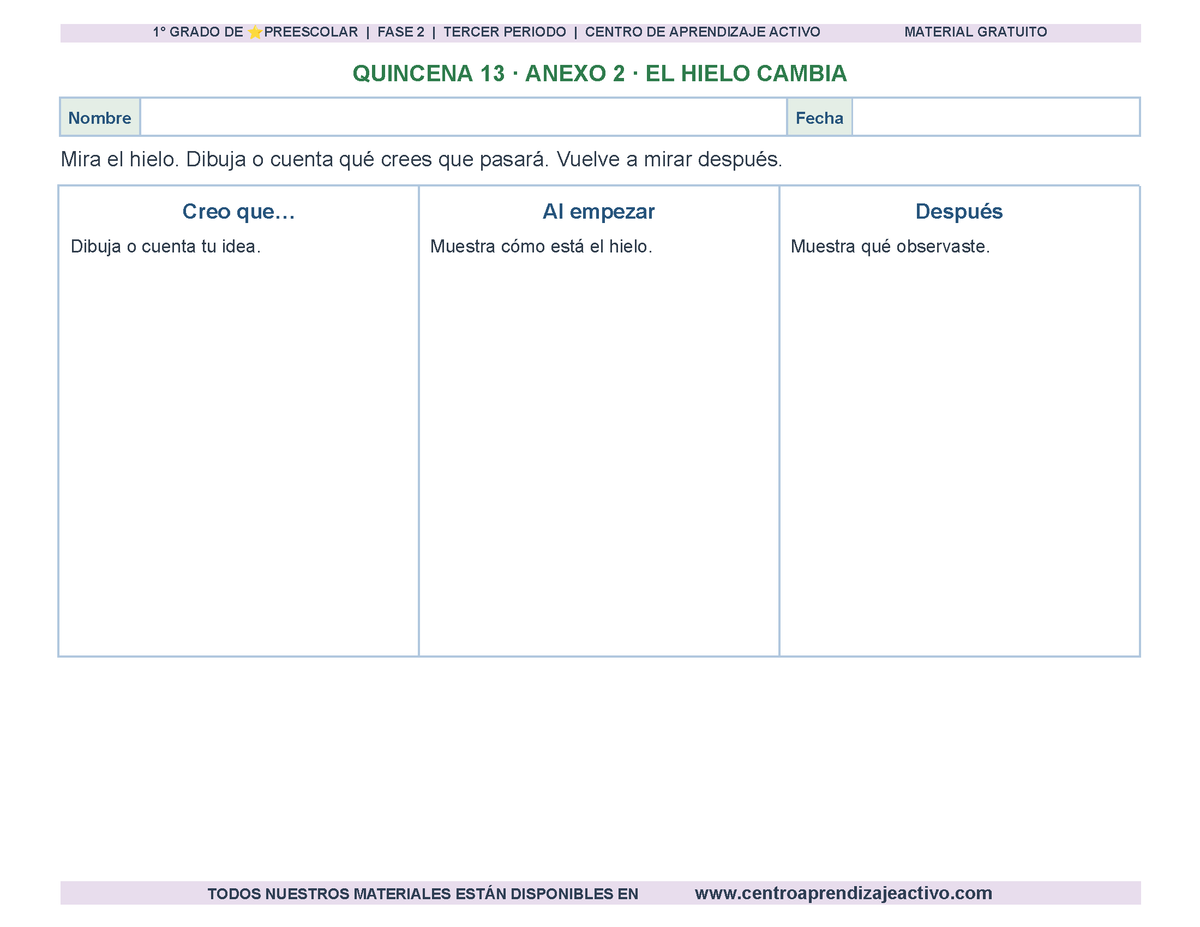 PLANEACIÓN 1° ⭐Preescolar Tercer Periodo (Abr, May, Jun, Jul) en 🎁PDF