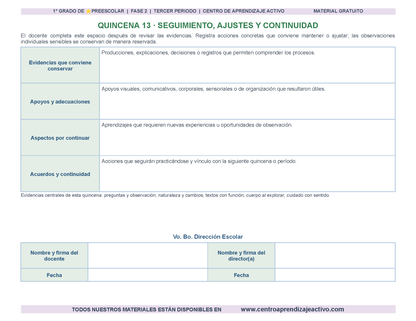 PLANEACIÓN 1° ⭐Preescolar Tercer Periodo (Abr, May, Jun, Jul) en 🎁PDF