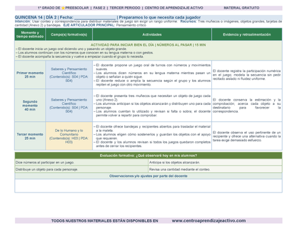 PLANEACIÓN 1° ⭐Preescolar Tercer Periodo (Abr, May, Jun, Jul) en 🎁PDF