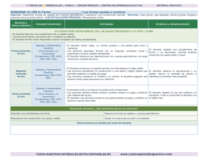 PLANEACIÓN 1° ⭐Preescolar Tercer Periodo (Abr, May, Jun, Jul) en 🎁PDF