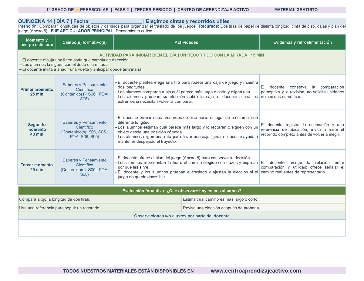 PLANEACIÓN 1° ⭐Preescolar Tercer Periodo (Abr, May, Jun, Jul) en 🎁PDF