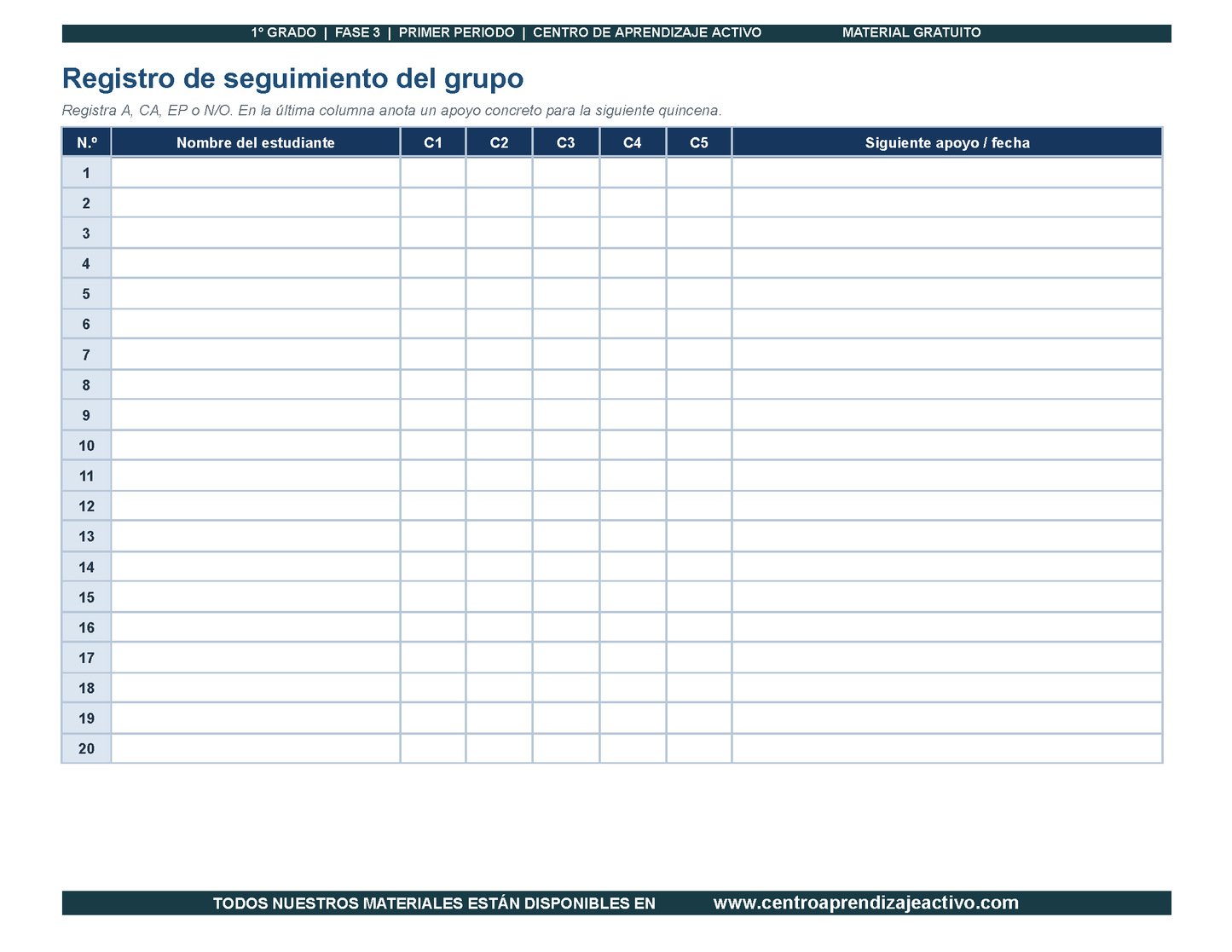 PLANEACIÓN 1° Primaria Primer Periodo (Sep, Oct, Nov) en PDF
