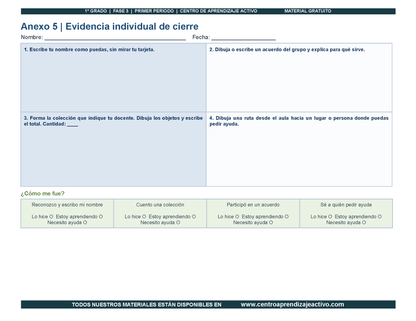 PLANEACIÓN 1° Primaria Primer Periodo (Sep, Oct, Nov) en PDF
