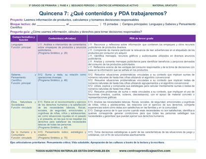 PLANEACIÓN 3° Primaria Segundo Periodo (Dic, Ene, Feb, Mar) en 🎁PDF