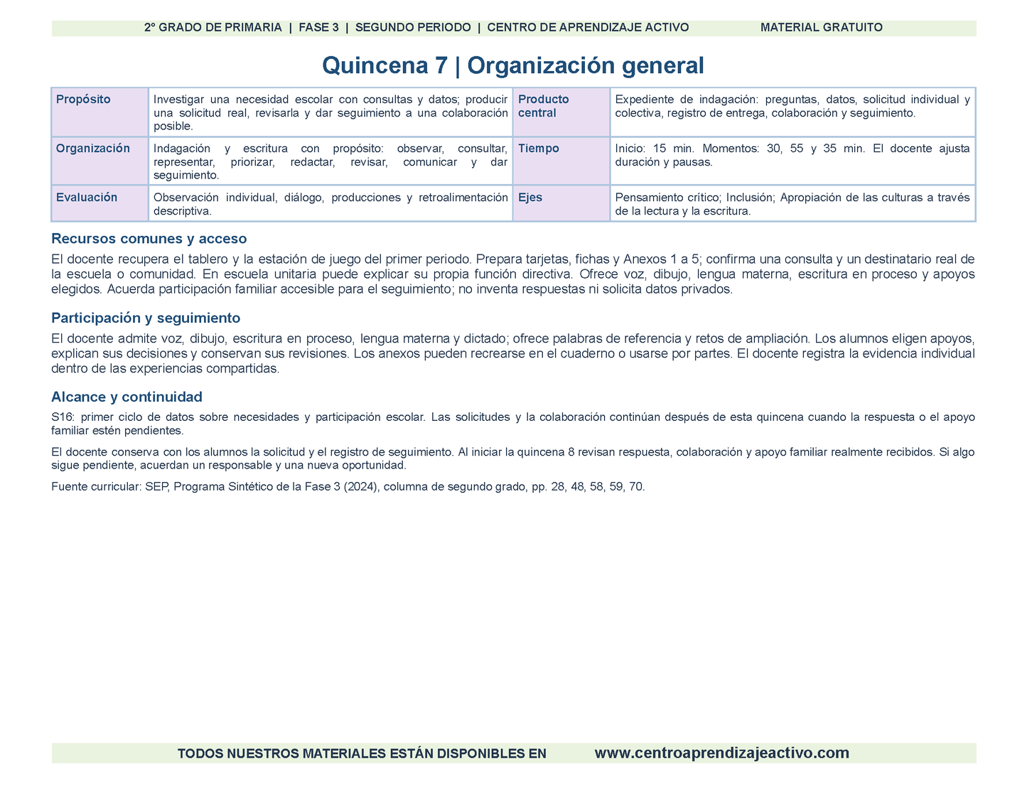 PLANEACIÓN 2° Primaria Segundo Periodo (Dic, Ene, Feb, Mar) en 🎁pdf