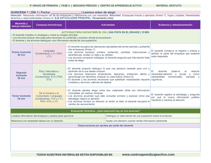 PLANEACIÓN 3° Primaria Segundo Periodo (Dic, Ene, Feb, Mar) en 🎁PDF