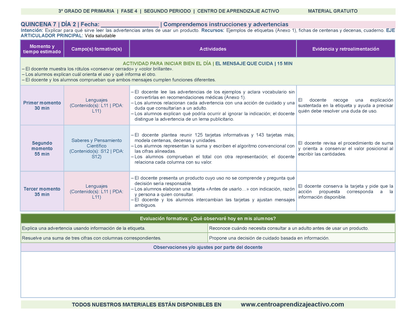 PLANEACIÓN 3° Primaria Segundo Periodo (Dic, Ene, Feb, Mar) en 🎁PDF