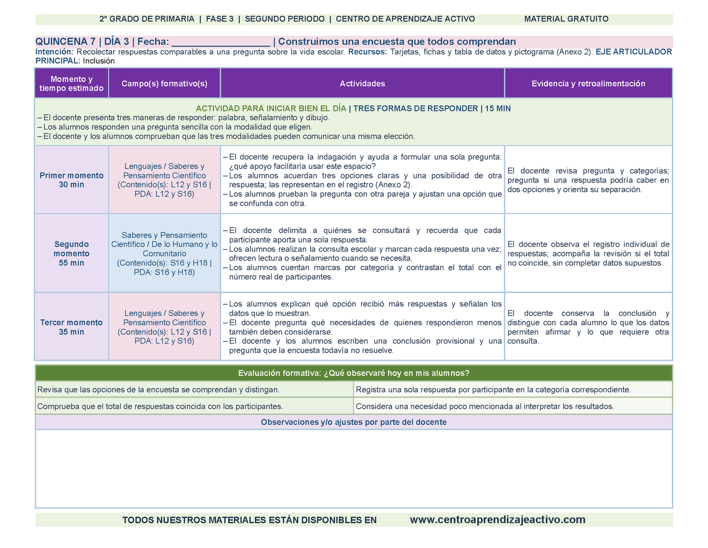 PLANEACIÓN 2° Primaria Segundo Periodo (Dic, Ene, Feb, Mar) en 🎁pdf