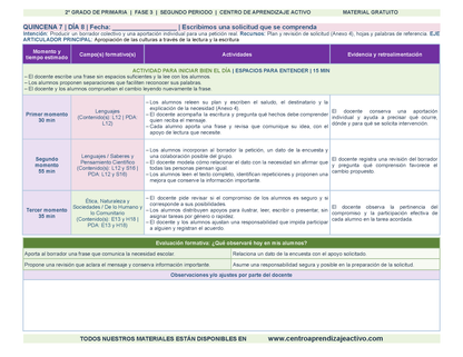 PLANEACIÓN 2° Primaria Segundo Periodo (Dic, Ene, Feb, Mar) en 🎁pdf