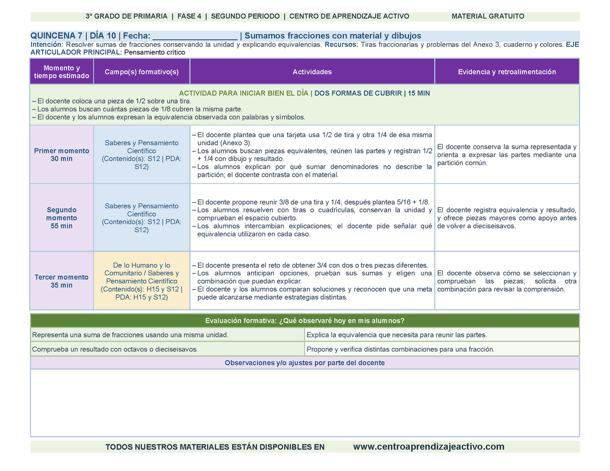 PLANEACIÓN 3° Primaria Segundo Periodo (Dic, Ene, Feb, Mar) en 🎁PDF