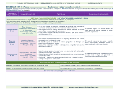 PLANEACIÓN 2° Primaria Segundo Periodo (Dic, Ene, Feb, Mar) en 🎁pdf