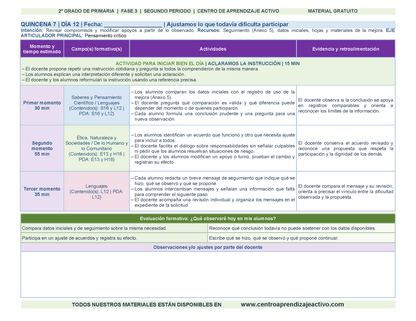 PLANEACIÓN 2° Primaria Segundo Periodo (Dic, Ene, Feb, Mar) en 🎁pdf