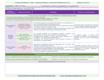 PLANEACIÓN 2° Primaria Segundo Periodo (Dic, Ene, Feb, Mar) en 🎁pdf