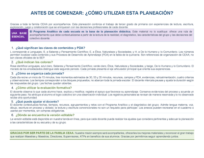 PLANEACIÓN 3° Primaria Segundo Periodo (Dic, Ene, Feb, Mar) ✏️Editable en Word