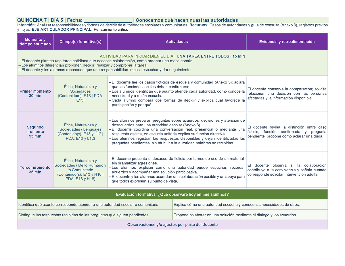 PLANEACIÓN 2° Primaria Segundo Periodo (Dic, Ene, Feb, Mar) ✏️Editable en Word