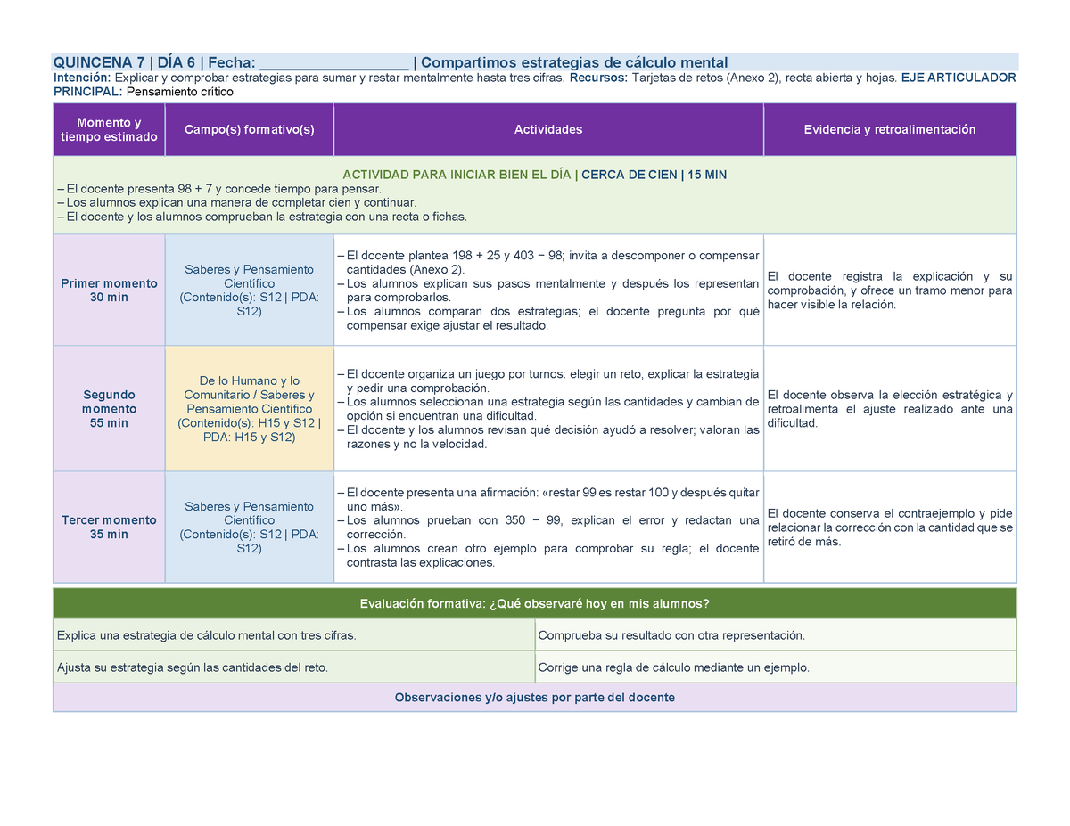 PLANEACIÓN 3° Primaria Segundo Periodo (Dic, Ene, Feb, Mar) ✏️Editable en Word